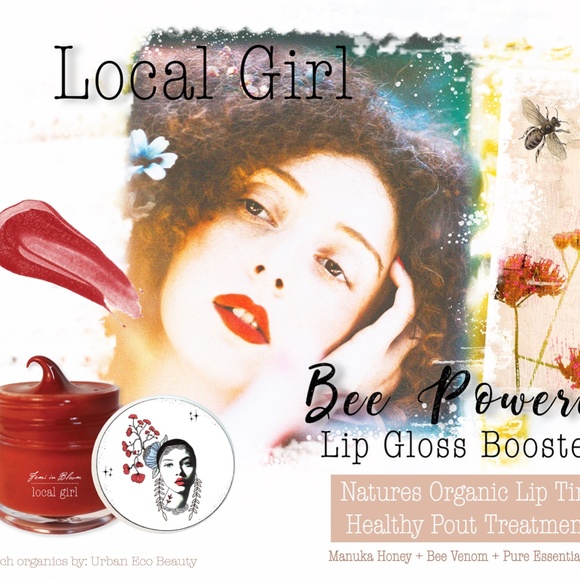 Red Shimmer Tint Organic Lip Gloss Plumper Treatment - Picture 7 of 15